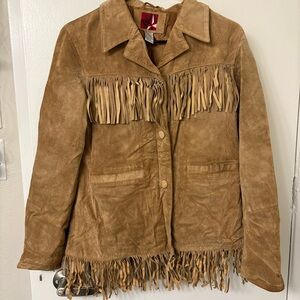 Vintage Suede Coat with LOTS of Fringes!